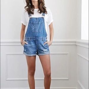 Forever 21 Denim shorts overalls NWOT